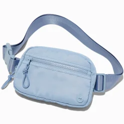 Blue Nylon Belt Bag