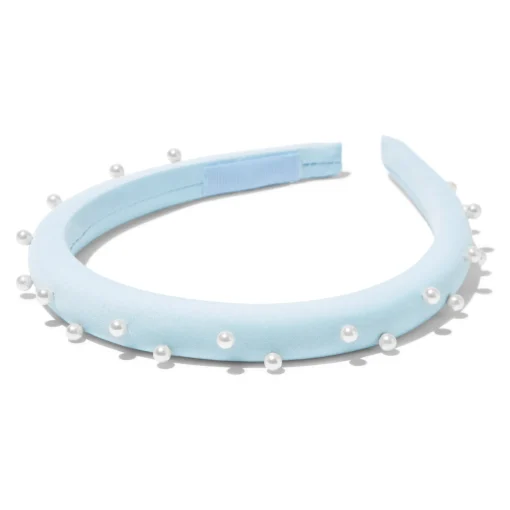 Blue Pearl Embellished Headband