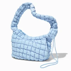 Blue Puffy Sling Shoulder Bag