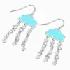 Blue Rain Cloud 1.5" Drop Earrings