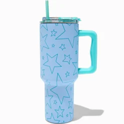 Blue Star Stainless Steel Handled Tumbler