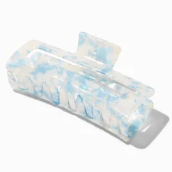Blue Tortoiseshell Large Rectangular Hair Claw