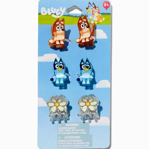 Bluey Mini Hair Claws - 6 Pack