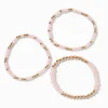 Blush Pink Beaded Stretch Bracelets - 3 Pack