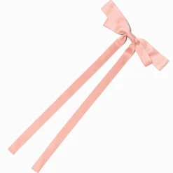 Blush Pink Extra Long Hair Bow Clip