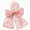 Blush Pink Lace Bow Hair Scrunchie