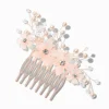 Blush Pink Pearl Flower Hair Comb