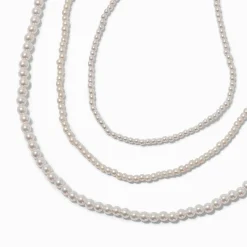 Blush Pink Pearl Multi-Strand Necklace
