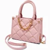 Blush Pink Quilted Crossbody Bag