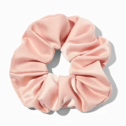 Blush Pink Satin Hair Scrunchie