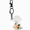 Boba Tea Water-Filled Glitter Keychain