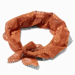 Boho Brown Lace Headwrap