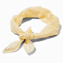 Boho Ivory Lace Headwrap