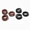 Brown & Black Hair Ties - 30 Pack