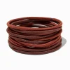 Brown Full Hair XL Hair Ties - 12 Pack