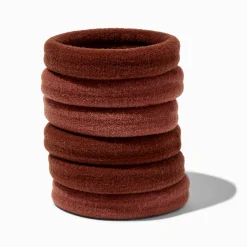 Brown Full Hair XL Rolled Hair Ties - 6 Pack