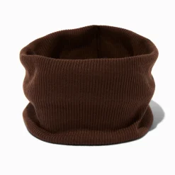 Brown Jersey Flat Headwrap
