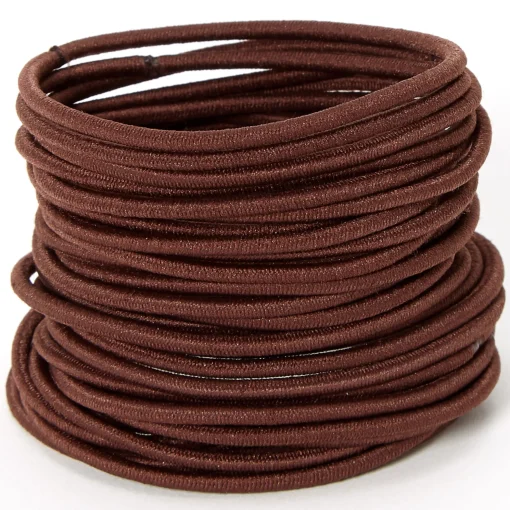 Brown Luxe Hair Ties - 30 Pack