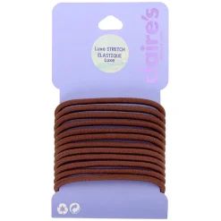 Brown Luxe Hair Ties - 12 Pack