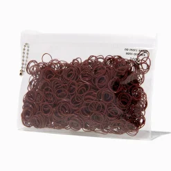 Brown No More Snag Mini Hair Elastics - 1,000 Pack