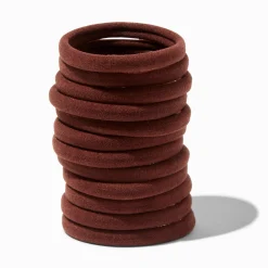 Brown Rolled Hair Ties - 12 Pack