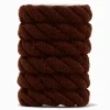 Brown Swizzle Hair Ties - 6 Pack