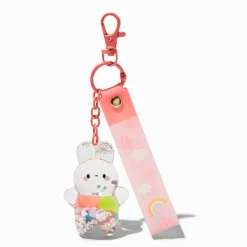 Bunny Water-Filled Wristlet Keychain