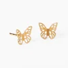 C LUXE by Claire's 18kt Gold Plated Butterfly Stud Earrings