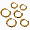 C LUXE by Claire's 18kt Gold Plated 8mm, 10mm, & 12mm Hoop Earrings - 3 Pack