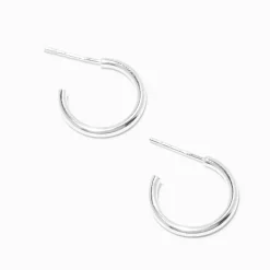 C LUXE by Claire's Sterling Silver 16mm Hoop Earrings