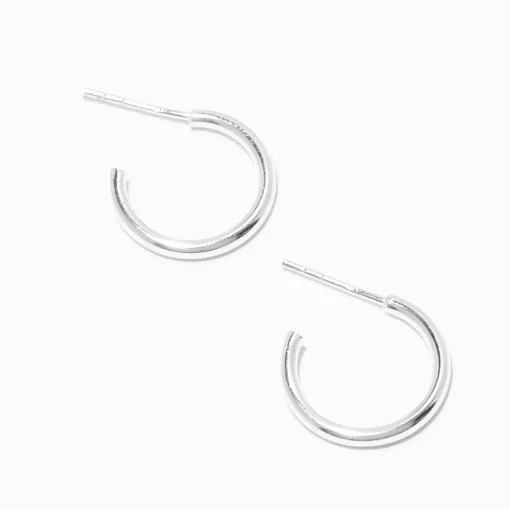 C LUXE by Claire's Sterling Silver 16mm Hoop Earrings