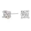 C LUXE by Claire's Sterling Silver Cubic Zirconia 2mm Round Stud Earrings