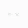 C LUXE by Claire's Sterling Silver Cubic Zirconia 10mm Round Butterfly Stud Earrings