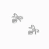 C LUXE by Claire's Sterling Silver Bow Heart Drop Earrings