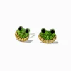 C LUXE by Claire's Sterling Silver Crystal Frog Stud Earrings