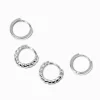 C LUXE by Claire's Sterling Silver 8mm & 10mm Twisted Hoop Earrings - 2 Pack
