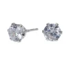 C LUXE by Claire's Sterling Silver Cubic Zirconia 5mm Round Stud Earrings