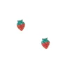 C LUXE by Claire's Sterling Silver Crystal Strawberry Stud Earrings