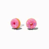 C LUXE by Claire's Sterling Silver Post Pink Sprinkles Donut Stud Earrings