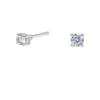 C LUXE by Claire's Sterling Silver Cubic Zirconia 3mm Round Stud Earrings