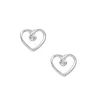 C LUXE by Claire's Sterling Silver Heart Outline Stud Earrings
