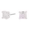 C LUXE By Claire's Sterling Silver Cubic Zirconia 5mm Square Stud Earrings