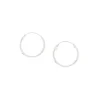 C LUXE by Claire's Sterling Silver 10mm Tube Hoop Earrings
