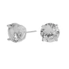 C LUXE by Claire's Sterling Silver Cubic Zirconia 7mm Round Stud Earrings