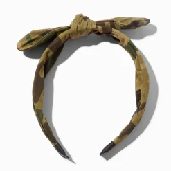 Camouflage Knotted Bow Headband