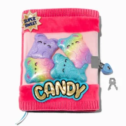 Candy Critter Plush Lock Diary