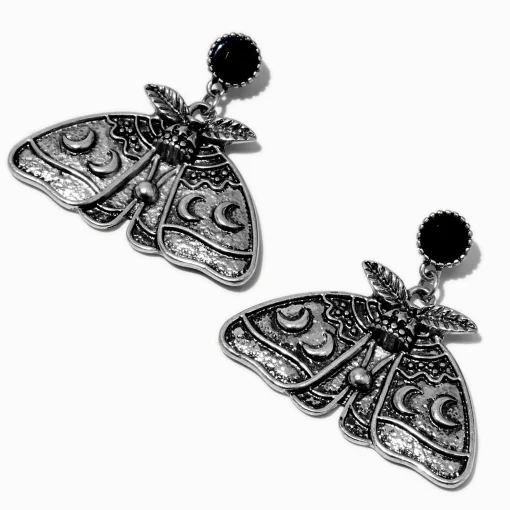 Celestial Moth 1" Drop Earrings