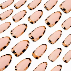 Cheetah Perimeter Stiletto Vegan Faux Nail Set - 24 Pack