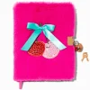 Cherry Icons Furry Lock Diary