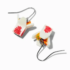 Chinese Take-Out Box 0.5" Drop Earrings